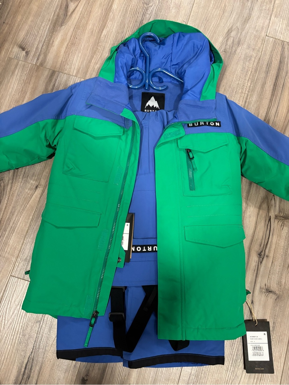 Burton Green and Blue Kids' Ski or Snowboarding Suit